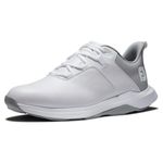 FootJoy Men's Prolite Golf Shoe, White/Grey, 8 UK