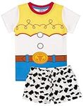 Disney Toy Story Pyjamas For Girls Long OR Short Bottoms | Kids Jessie Cowgirl Costume T Shirt & Legging PJs | Cosplay Fancy Dress Outfit Merchandise