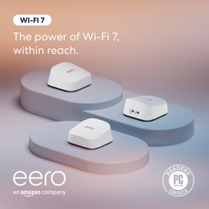 Amazon eero 7 Mesh Wi-Fi Router 3-Pack – Whole Home Coverage