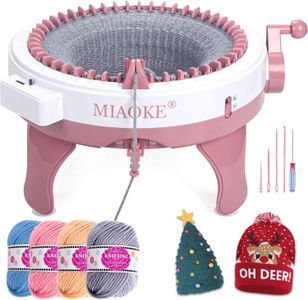 MIAOKE 48-Needle Knitting Machine – Circular Hand Crank Loom