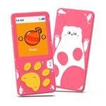WiWOO MP3 Player for Kids, 1.8 Portable Kids Music Player with FM Radio Video Games Voice Recorder and Headphone, 8GB Children Cartoon Bear Paw Media Player Expandable Up to 128GB (Pink)