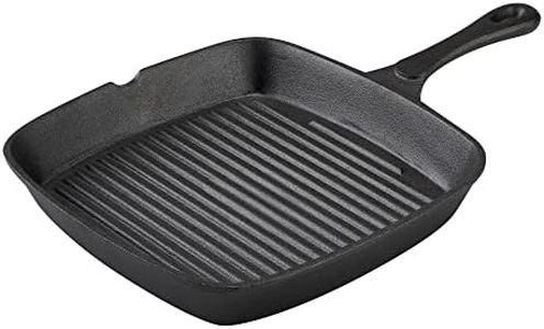 Pyrolux 11863 PyroCast Square Grill Pan, 25 x 24 cm, Black