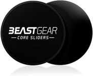 Beast Gear Core Sliders for Working Out Double Sided for Using on Hard and Soft Floors Gliding Discs for Abdominal Exercises Fitness Equipment for Man and Woman