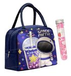 TOOYEP Astronaut Space Insulated Nylon Lunch Bags Small for Women Work, Student Kids to School, Picnic Organizer Portable and Reusable