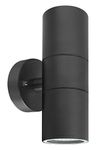 Long Life Lamp Company Black Stainless Steel Double Wall Light IP65 Up Down Outdoor Wall Light ZLC035B