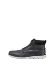 JACK & JONES Men's JFWTUBAR Leather STS Chukka Boots, Grey(Anthracite Anthracite), 9 UK (43 EU)