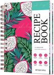 PLANBERRY Recipe Book – Blank Hardcover Cookbook to Write In Your Own Recipes – Empty Cook Book Journal to Fill In – Blank Family Recipe Notebook – 60 Recipes, 6.3”x8.4” (Dragon Fruit)