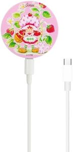 Sonix Magnetic Charger for MagSafe for iPhone 16, iPhone 15, iPhone 14, iPhone 13, iPhone 12 Series | Fast Wireless Charger x 6.5ft Cable (USB-C) | Strawberry Shortcake Vintage