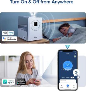 LEVOIT Smart 6L Humidifier – Ultrasonic Cool Mist, WiFi Enabled