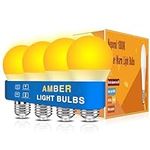 Neporal Amber Light Bulbs 4PK, 9W 6