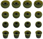 BLLQ Replacement Silicone Ear Tips Ear Buds Ear gels for Beats by dr dre Powerbeats 3 Wireless Stereo Earphones - 16PCS 8 Pairs with 4 Size Options （Dark Green）