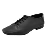 Starlite Basic Black Jazz Shoes, Full Rubber Sole 10 L UK