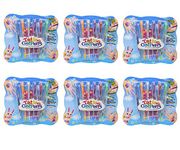 Asera Fancy Tattoo Gel Pen Pack Glitter Pen Birthday Return Gifts Kids (Pack of 6) Multicolor