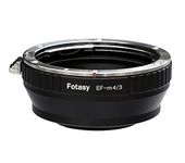 Fotasy Manual Canon EF EF-S Lens to M43 Adapter, EF Mount to MFT, for Olympus E-PL8 E-PL9 E-M1 E-M5 E-M10 I II III E-PM2 E-PM1 Pen-F E-M1X/ Panasonic G7 G9 GF8 GH5 GX7 GX8 GX9 GX85 GX80 GX850 G90 G91