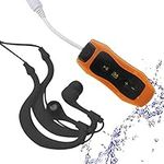 IPX8 Waterproof Stream MP3 Music Swimming Music Player FM Radio Clip Design for Swimming Laps, Watersports,Sport Running, Swimming Diving Music Player,8GB（orange）