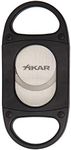 Xikar X8 Cigar Cutter, Stainless Steel Blades, Cuts Up to 70 Ring Gauge, Black