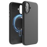 elago Magnetic Silicone Case Compatible with iPhone 16 Plus Case 6.7 Inch Compatible with All MagSafe Accessories - Built-in Magnets, Soft Grip Silicone, Shockproof [Black]