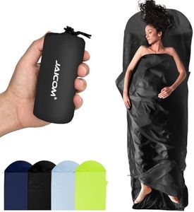 JAICOM Ultralight Sleeping Bag Liner - 4.3/5.3 oz Washable Adult Sleep Sack