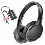 Holdsound Wireless Headphones for TV Watching, TV Headphones Wireless for Seniors with USB Extension Cable Transmitter, 40hrs, No Delay, Auto-Reconnect, Plug and Play, Gifts for Elderly