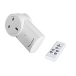 Wireless Remote Control Sockets, Vlio Home Programmable Electrical Outlet Switch Plug for Lights, Power Strips, Household Appliances, up to 30m/100ft Operating Range, 1 Pack