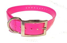 SparkPetco - Square Buckle 3/4" Neon Pink Replacement Collar - Compatible with Garmin, Delta, Dogtra, SportDOG, E Collar, Tri Tronics, Petsafe, and Educator Systems