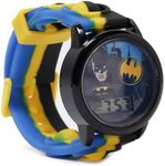 Accutime Batman LCD Kid's Watch with Silicone Band, Black, Modern