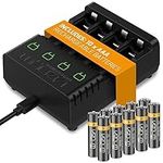 Venom Rechargeable Battery Charging Dock plus 10 x AAA Batteries