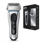 Braun Series 8 8330s Next Generation, Electric Shaver for Men, Rechargeable and Cordless Razor, Silver, Fabric Travel Case, Wet and Dry, Foil Shaver