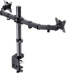 ErGear Dual Monitor Desk Mount, Fully Adjustable Dual Monitor Arm for 2 Computer Screens up to 32 inch, Heavy Duty Dual Monitor Stand for Desk, Holds up to 17.6 lbs per Arm, EGCM1