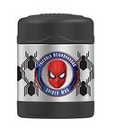 THERMOS FUNTAINER 10 Ounce Stainless Steel Vacuum Insulated Kids Food Jar, Spiderman