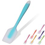 Silicone Spatula, Spatulas for Cooking 450°F Heat Resistant Seamless Rubber Spatulas Non-Stick Silicone Kitchen Utensils for Cooking, Baking and Mixing, Dishwasher Safe (Blue)