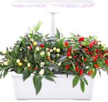 Aprafie Indoor Garden,12 Pods Hydroponics Growing System with 36W Full Spectrum LED Grow Light in 5 Colors, Tweezers.Adjustable Height Up to 23.Automatic Timer, Gardening Gift for Women Christmas