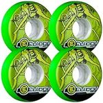 Eulogy Wheels Pro Eric Schrijn Retro Aggressive Inline Roller Skate Wheels Green 4pk