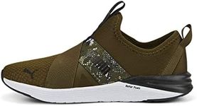 PUMA Women's Better Foam Prowl Slip On Sneaker, Deep Olive White, 8.5