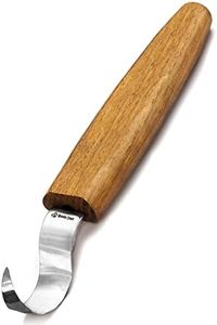 BeaverCraft Wood Carving Hook Knife SK1 for Carving Spoons Kuksa Bowls and Cups Spoon Carving Tools Basic Crooked Knife for Professional Spoon Carvers and Beginners Right-Handed Hook Knife