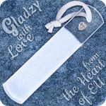 Genuine Czech Glass Foot File by GLADZY - Gentle Callus Remover Foot Rasp, Pedicure & Spa Rough Skin Scrubber, Two-Sided Etched Different Grit Surface, Professional Toenail & Heels Care, Made in EU