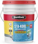 Gardner-Gibson Sta-Kool 15-Year Turbo-Dri Elastomeric Roof Coating, White, 5 Gal., Flexible White Acrylic Roof Coating, Reflective Finish Keeps Roof Cool, Resists Cracking and Peeling