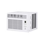 GE Electronic Window Air Conditioner 6000 BTU, Efficient Cooling for Smaller Areas Like Bedrooms and Guest Rooms, 6K BTU Window AC Unit with Easy Install Kit, White