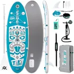 FunWater Paddle Boards SUP Inflatable Stand Up Paddle Board with Paddleboard Accessories,Fin,Adjustable Paddle, Pump,Backpack, Leash, Waterproof Phone Bag