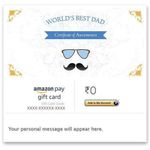 Father's Day (World's best dad) - Amazon Pay eGift Card