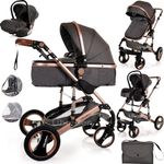 Baby Pram Pushchair Buggy with Car 