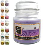 SIMPLY SUBLIME SCENTS - Luxury Scented Candle - Exceptional Fragrance Oil - Medium Glass Jar, Up to 76 Hours - Clever Wax Formula for Long, Clean, Even Burn - Calming Lavender - Cotton Wick