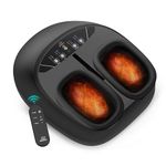 Snailax Shiatsu Foot Massager with Heat, Remote Control, Electric Foot Massager Machine with Deep Kneading, Compression, Vibration Foot Warmer, Gifts for Men Women Mom Dad