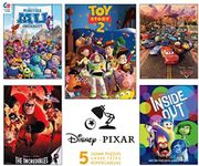 Ceaco Disney/Pixar 5 in 1 Multipack Jigsaw Puzzles, (2) 300 Pieces, (2) 550 Pieces, (1) 750 Pieces