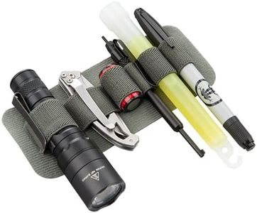 Vertx Tactigami MAK Band Half-Quarter Tactical EDC Organizer Panel Elastic Flashlight and Accessories Holder Attachment for Backpack, Bag, Hook and Loop