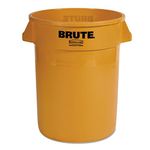 Brute® Round Containers - 32gal w/o lid brute container trash can yellow