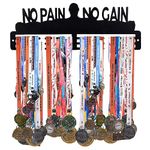 Sehaz Artworks Medal Holder for Wall | Medal Hangers for Wall | Medal Display Case | Wall Mount Medal Frame Holds Upto 24-30 Medals Black