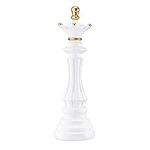 Navaris Chess Statue Decor Piece - 37cm (14.5") Tall Decorative Resin Sculpture - Large Game Figure Decoration Ornament for Home, Office, Study - White Queen