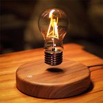 HCNT Floating Light Bulb Lamp Magnetic Floating LED Light Desk Lamp Table Lamp Night Light Automatic Rotating Light for Unique Gifts Room Home Office Decor