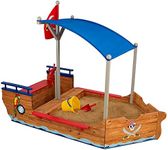 KidKraft Wooden Pirate Ship Sand Pi